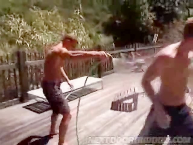 Muscled guy gets painfully fucked