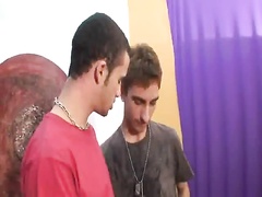 two boys having fun