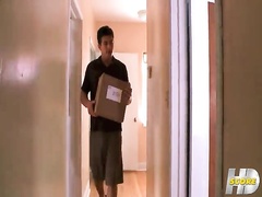 Champ Delivers a Package