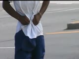 Guy  With Massive Dick Walking in Public