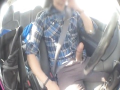 Masturbating in the car