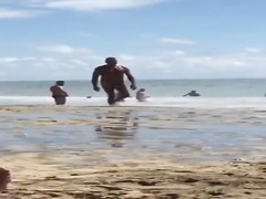 monster cock flopping on nudist beach