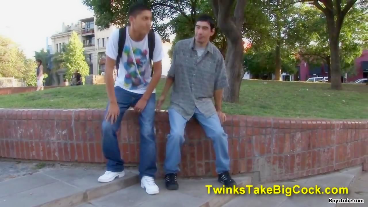 Full scene of Big Dicked Guy being sucked by Twink (no cum)
