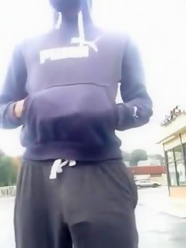 Big black cock bulge (normal & slow speed)