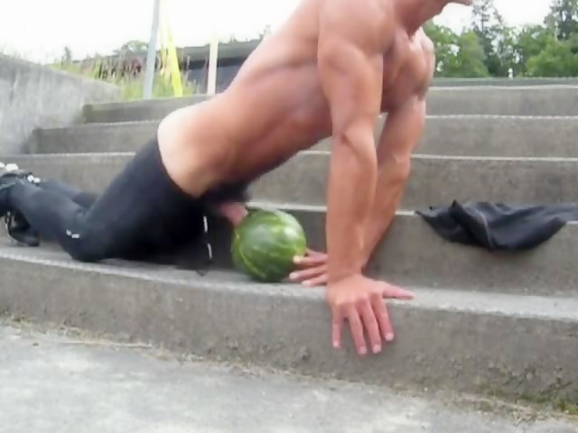 Blackey Madison self suck & fruit fuck.