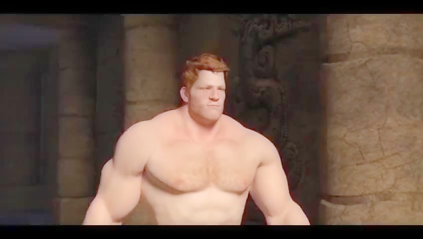 Hot Muscle Gay  Toon