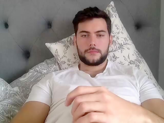 Handsome Italian Guy Stroking His Big Sausage