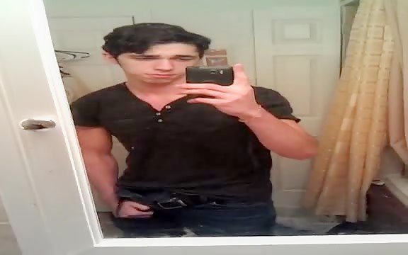 Nice Abs College Boy Masturbating