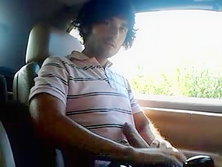 Arab playing with his man meat in the car