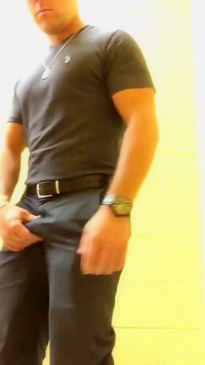 Fit Stud in Black Milking his meat