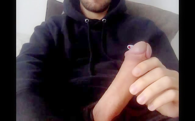 Long shaft wanking and cumming