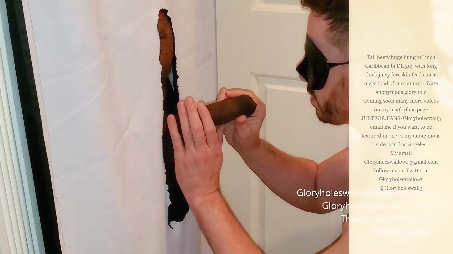 11" inch uncut monster Latino feeds me at my private gloryhole in LA