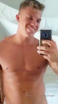 OF striproger showing off his big dick
