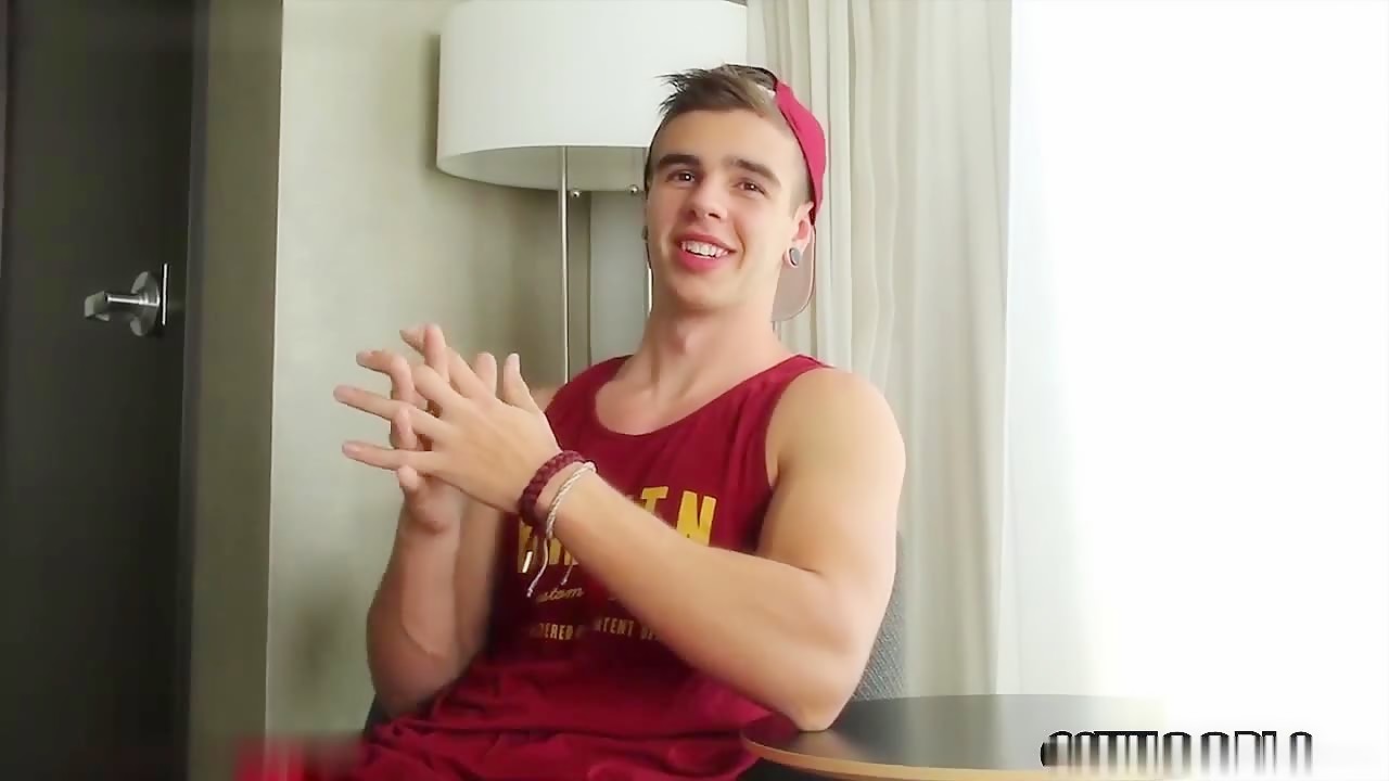 Jerking skater boy jock