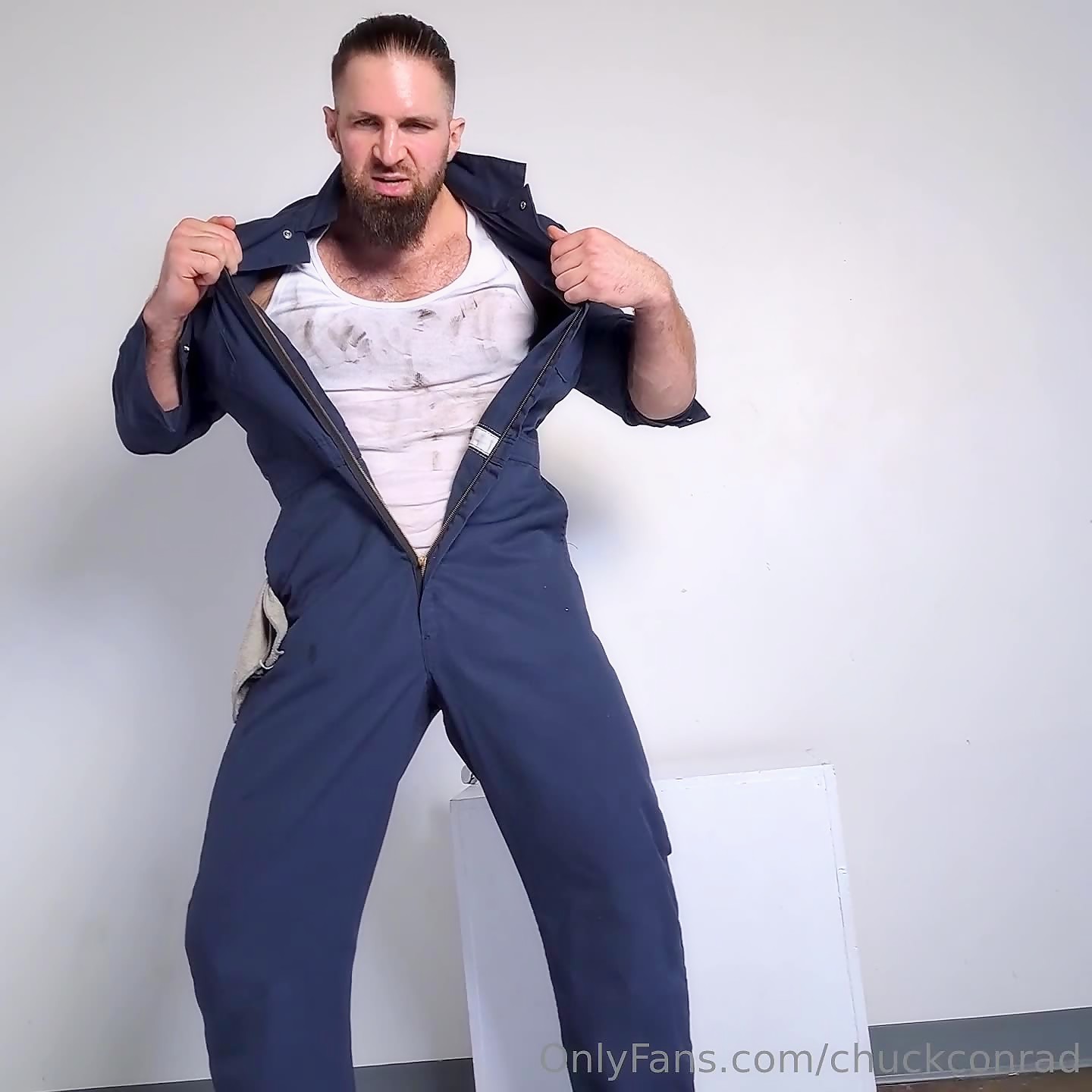 Janitorial striptease