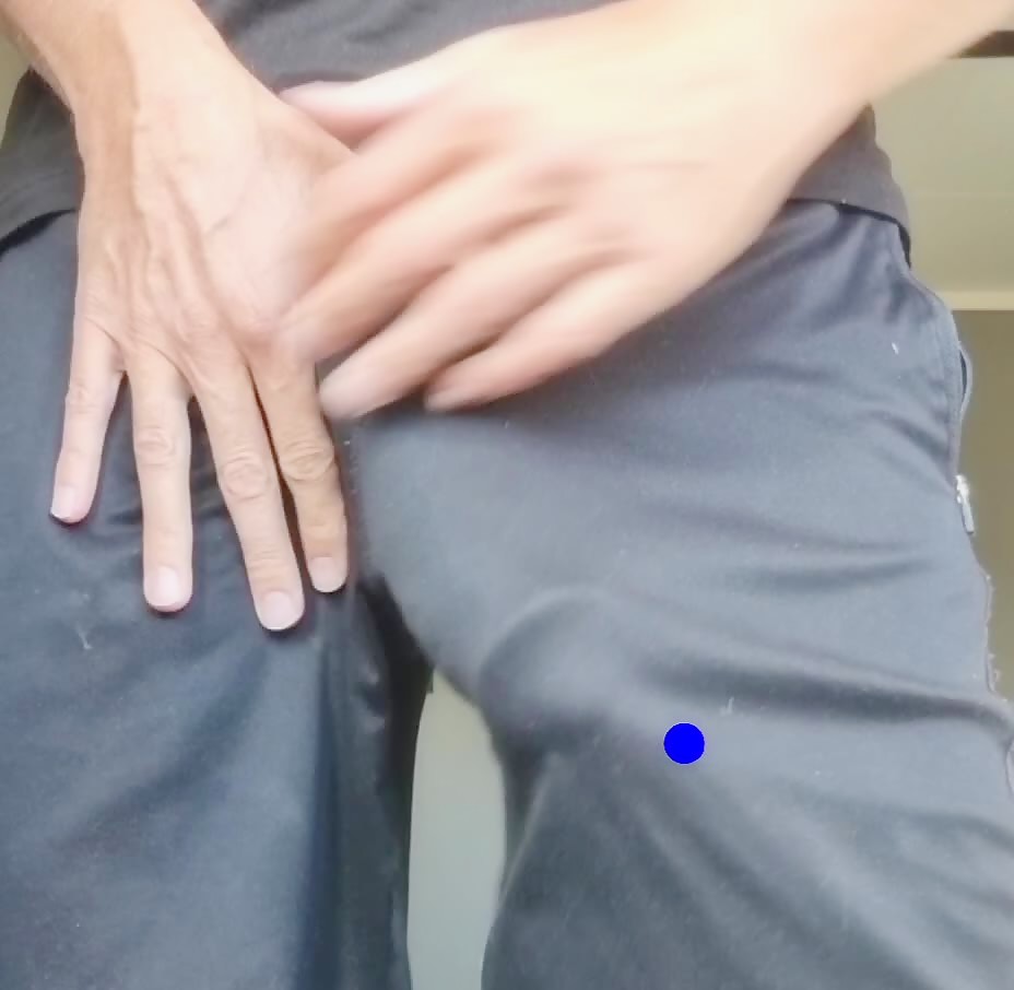 My thick beercan cock in shorts