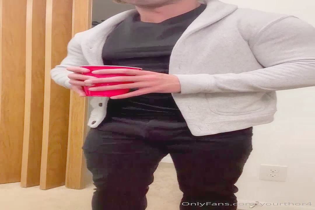 Ripped Stud Plays With His Oversize Cock