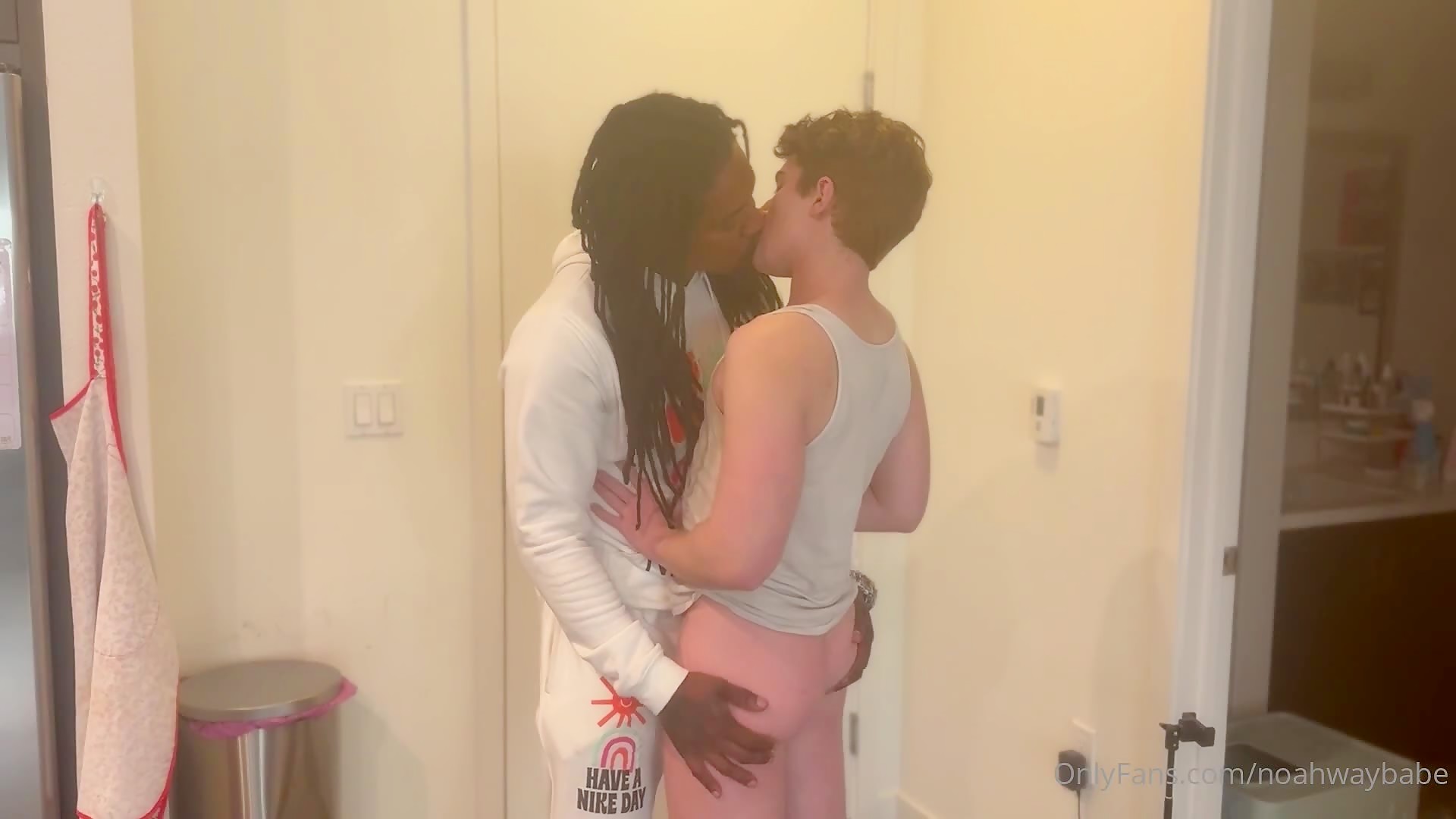 Black monster cock fucking boy toy