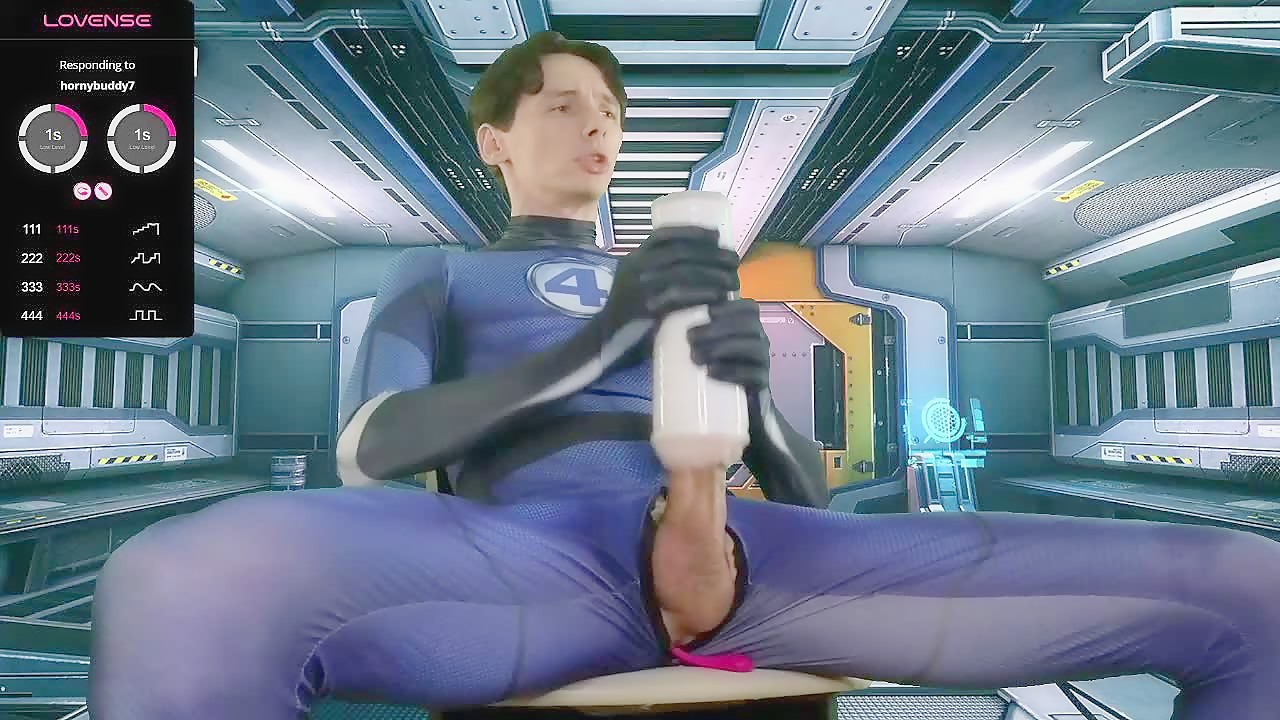Horny Cosplayer Using Fleshlight and Nutting